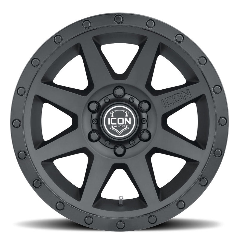 ICON Rebound 17x8.5 6x5.5 25mm Offset 5.75in BS 95.1mm Bore Double Black Wheel ICON Wheels - Cast AXOPROS