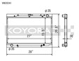 Koyo 90-96 Nissan 300ZX 3.0L Non Turbo MT Radiator Koyo Radiators  AXOPROS