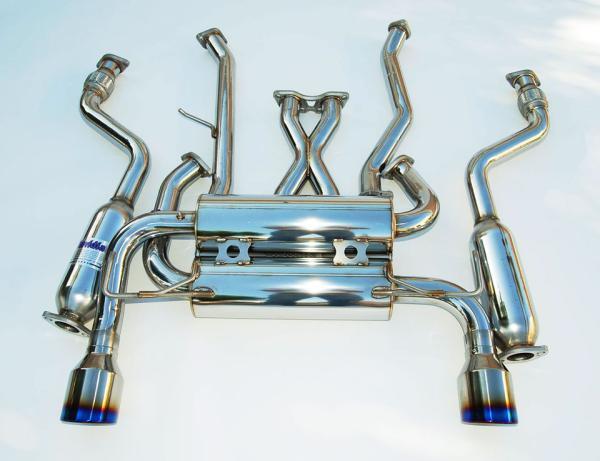 Invidia 03-05 Infiniti FX35/45 Gemini Rolled Titanium Tip Cat-back Exhaust Invidia Catback AXOPROS