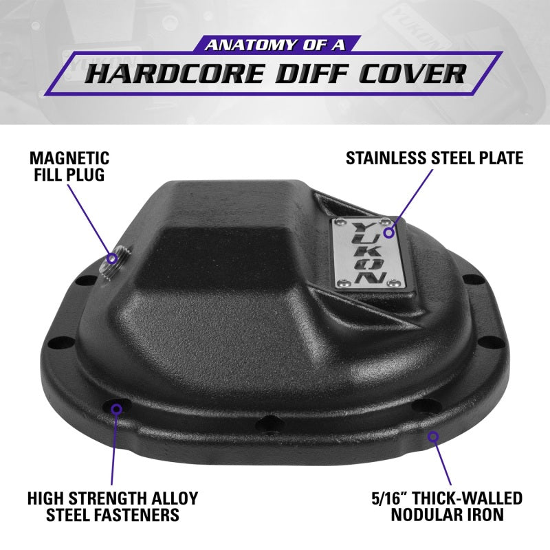 Yukon Gear Hardcore Diff Cover for 8.8in Ford Yukon Gear & Axle Diff Covers AXOPROS