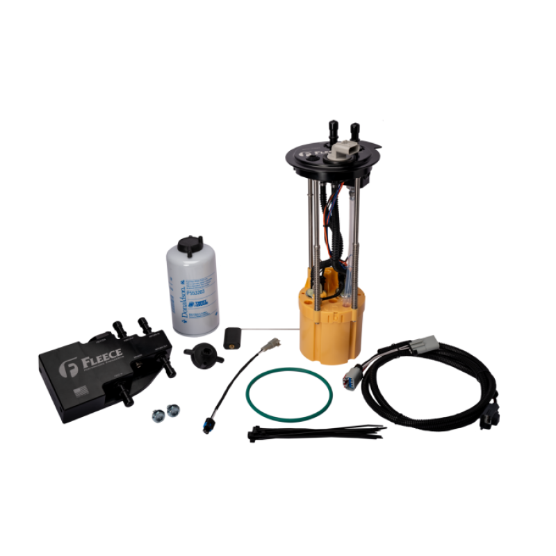 Fleece Performance 11-16 Ford Powerstroke (Short Bed) PowerFlo Lift Pump & Fuel System Upgrade Kit Fleece Performance Fuel Pump Hangers  AXOPROS