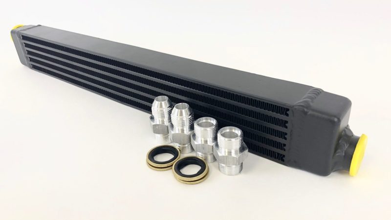 CSF 82-94 BMW 3 Series (E30) High Performance Oil Cooler w/-10AN Male & OEM Fittings CSF Oil Coolers  AXOPROS
