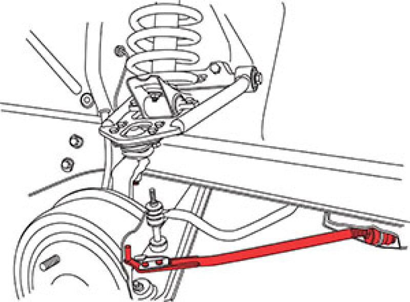SPC Performance 68-73 Ford Mustang Adj. Caster Rods SPC Performance Camber Kits  AXOPROS