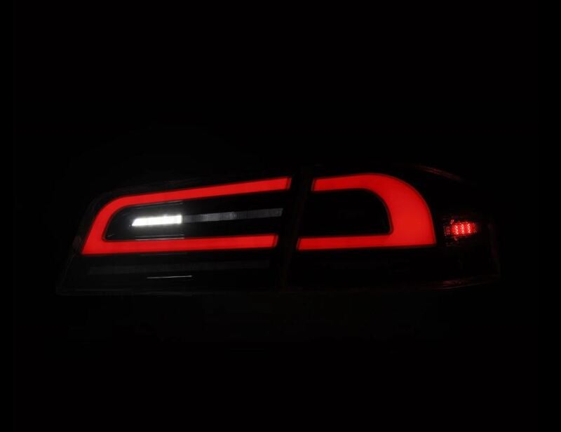 AlphaRex 12-21 Tesla Model S LUXX-Series LED Tail Lights - Black AlphaRex Tail Lights  AXOPROS
