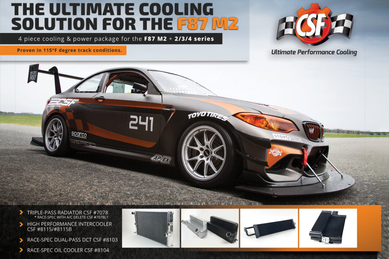 CSF 15-18 BMW M2 (F87) / 12-16 BMW M235i/M235ix Radiator CSF Radiators  AXOPROS