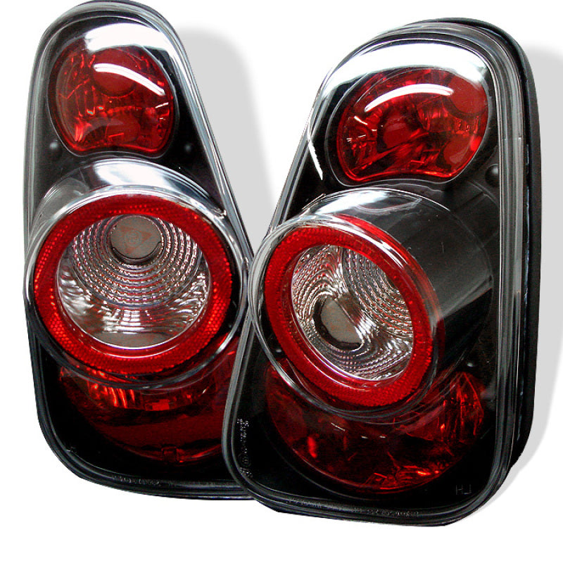 Spyder Mini Cooper 02-06/Cooper Convertibles 05-08 Euro Style Tail Lights Black ALT-YD-MC02-BK SPYDER Tail Lights  AXOPROS
