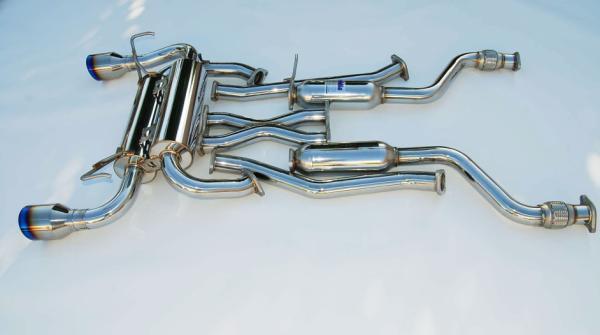 Invidia 09+ 370Z Gemini Rolled Titanium Tip Cat-back Exhaust Invidia Catback AXOPROS