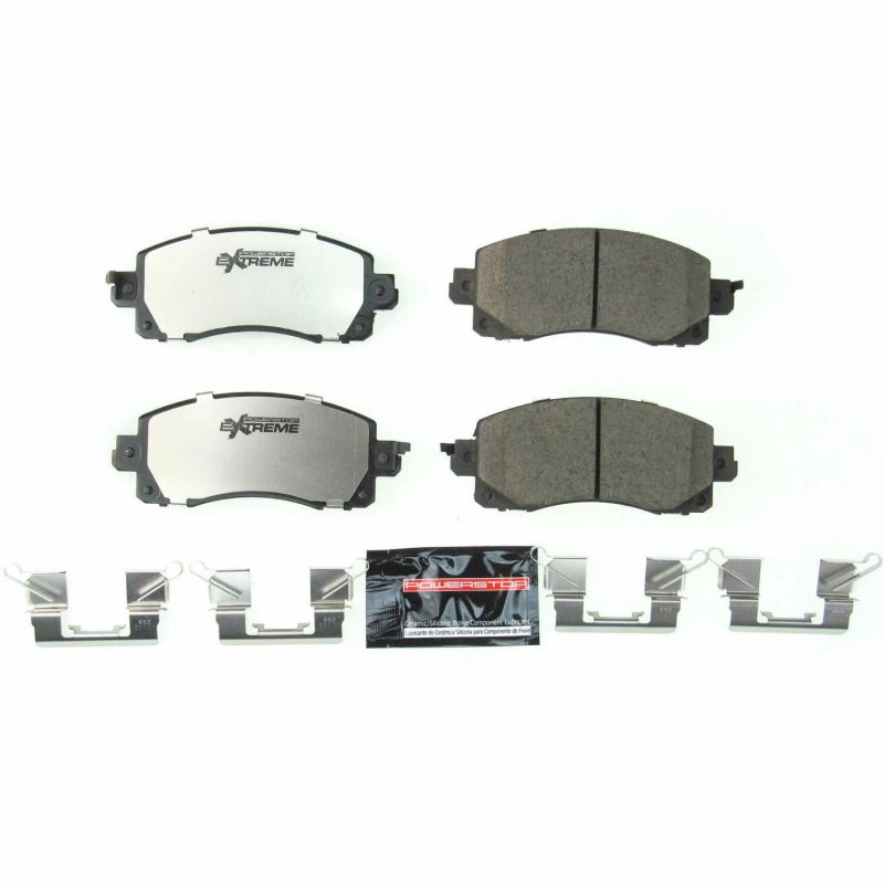 Power Stop 18-19 Subaru Crosstrek Front Z26 Extreme Street Brake Pads w/Hardware PowerStop Brake Pads - Performance AXOPROS