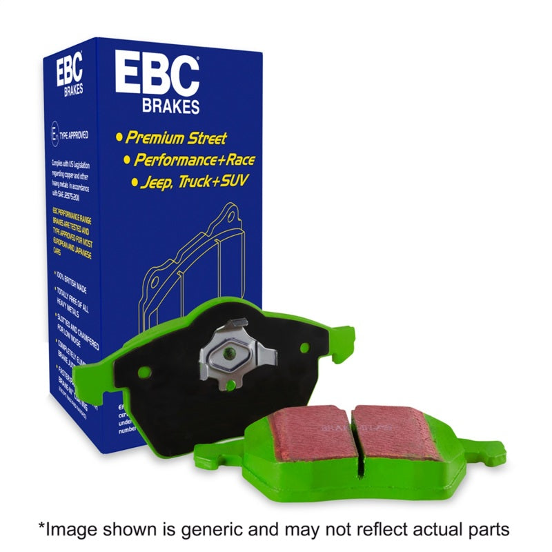 EBC 00-02 Ford Excursion 5.4 2WD Greenstuff Rear Brake Pads EBC Brake Pads - Performance AXOPROS