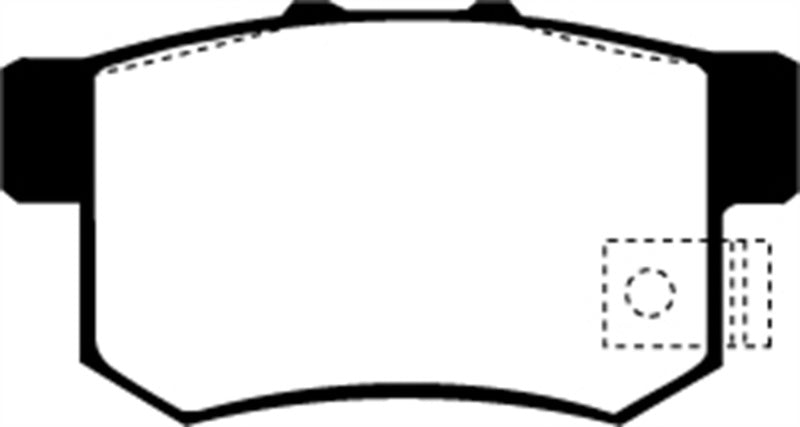 EBC 01-03 Acura CL 3.2 Yellowstuff Rear Brake Pads EBC Brake Pads - Performance AXOPROS