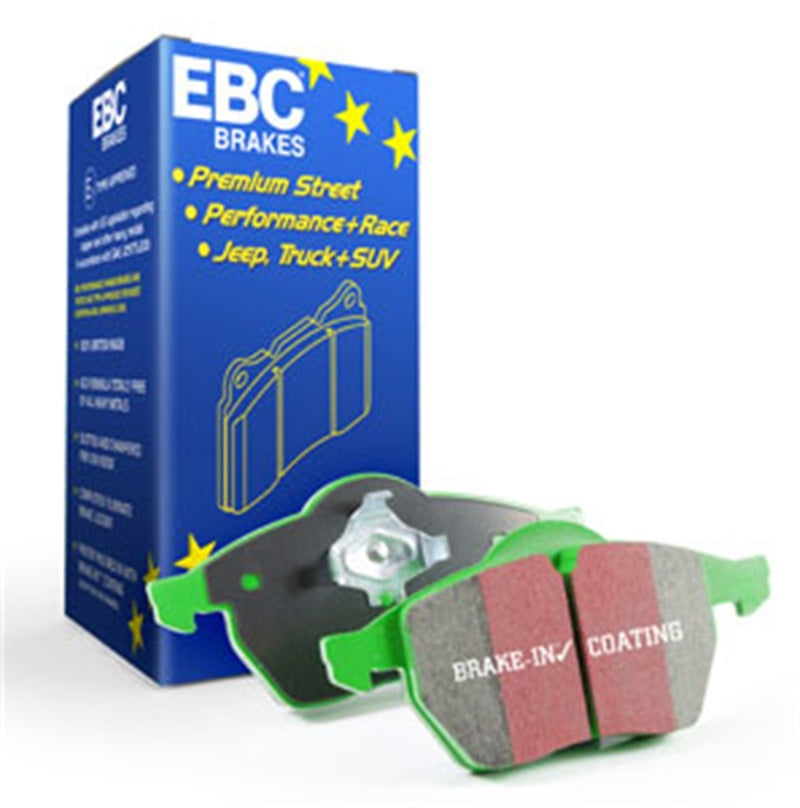 EBC 01-03 Mazda Miata MX5 1.8 (Sports Suspension) Greenstuff Front Brake Pads EBC Brake Pads - Performance AXOPROS