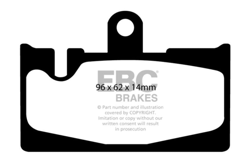 EBC 01-06 Lexus LS430 4.3 Redstuff Rear Brake Pads EBC Brake Pads - Performance AXOPROS