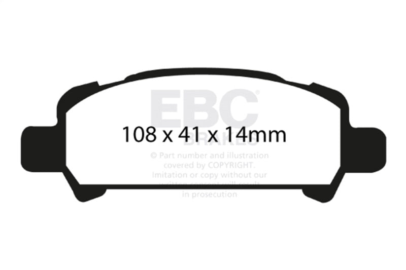 EBC 02-06 Subaru Baja 2.5 Redstuff Rear Brake Pads EBC Brake Pads - Performance AXOPROS