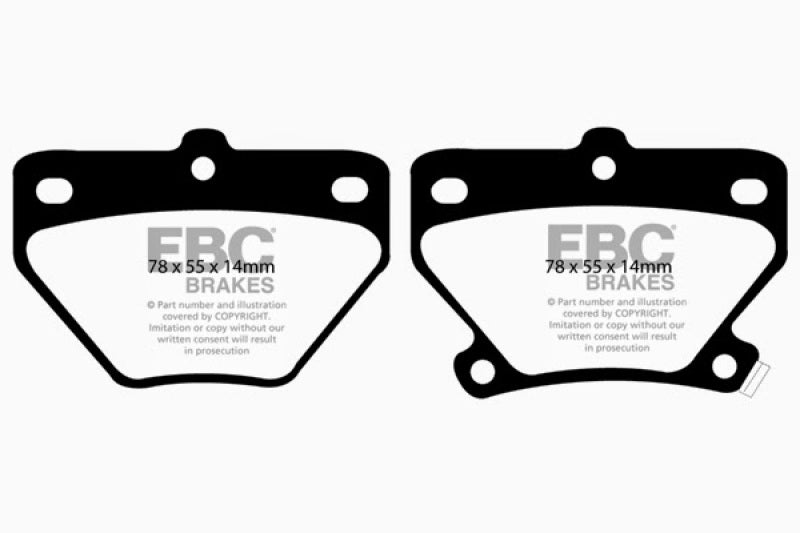 EBC 02-08 Pontiac Vibe 1.8 GT Yellowstuff Rear Brake Pads EBC Brake Pads - Performance AXOPROS