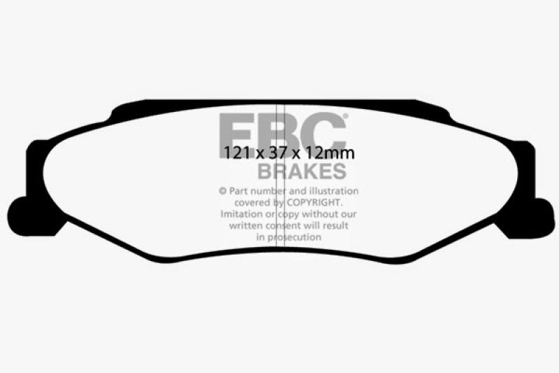 EBC 03-04 Cadillac XLR 4.6 Bluestuff Rear Brake Pads EBC Brake Pads - Racing AXOPROS