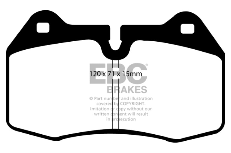 EBC 03-04 Infiniti G35 3.5 (Manual) (Brembo) Redstuff Front Brake Pads EBC Brake Pads - Performance AXOPROS