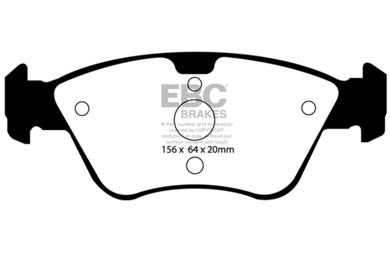 EBC 03-08 Chrysler Crossfire 3.2 Redstuff Front Brake Pads EBC Brake Pads - Performance AXOPROS