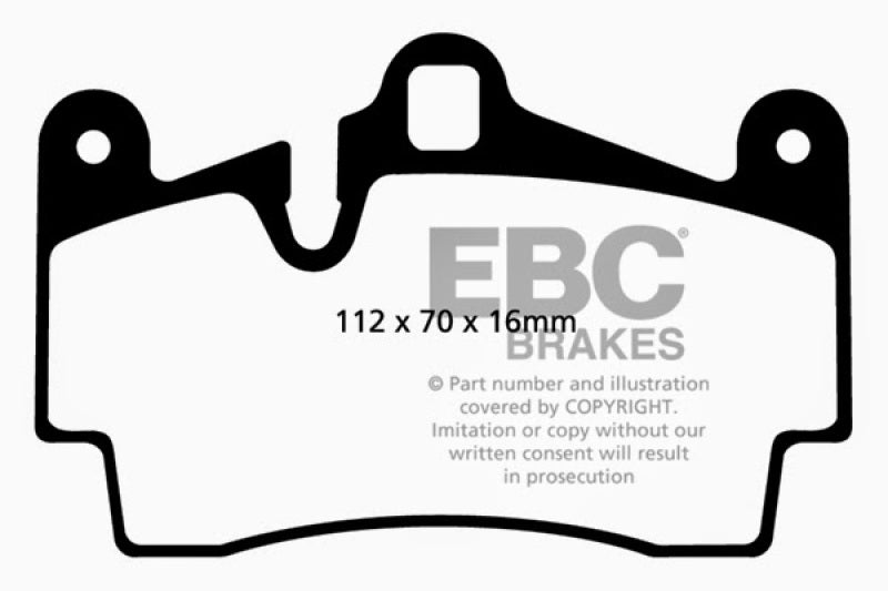 EBC 04-07 Porsche Cayenne 3.2 Redstuff Rear Brake Pads EBC Brake Pads - Performance AXOPROS