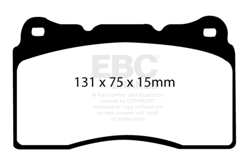 EBC 04-08 Acura TL 3.2 (Manual)(Brembo) Redstuff Front Brake Pads EBC Brake Pads - Performance AXOPROS