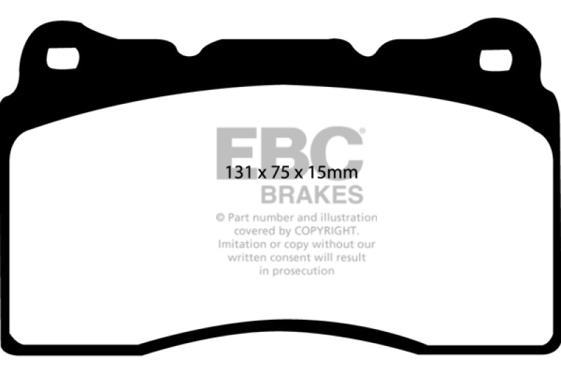 EBC 04-08 Acura TL 3.2 (Manual)(Brembo) Redstuff Front Brake Pads EBC Brake Pads - Performance AXOPROS