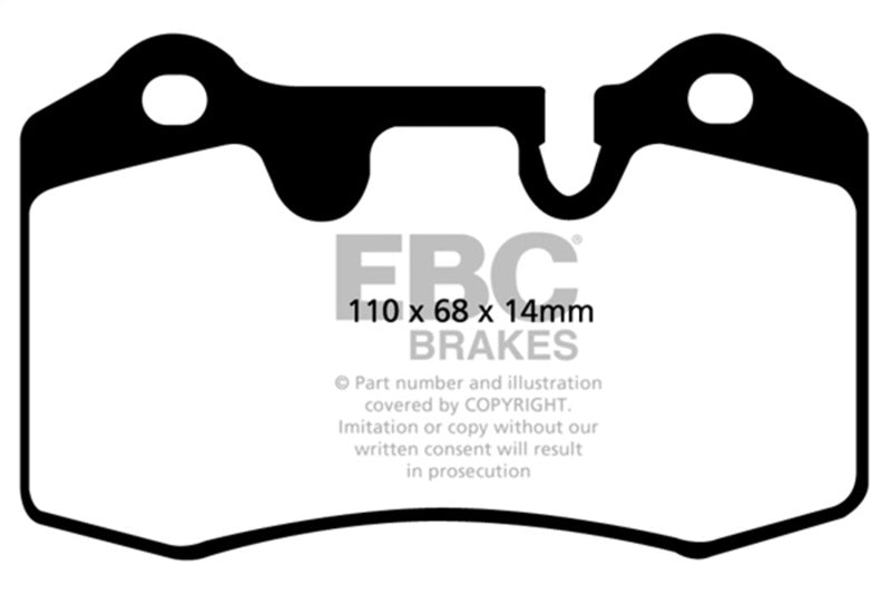 EBC 04-12 Aston Martin DB9 5.9 Redstuff Rear Brake Pads EBC Brake Pads - Performance AXOPROS