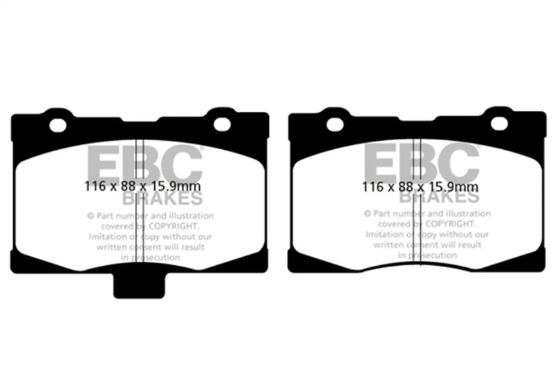 EBC 05-08 Acura RL 3.5 Yellowstuff Front Brake Pads EBC Brake Pads - Performance AXOPROS