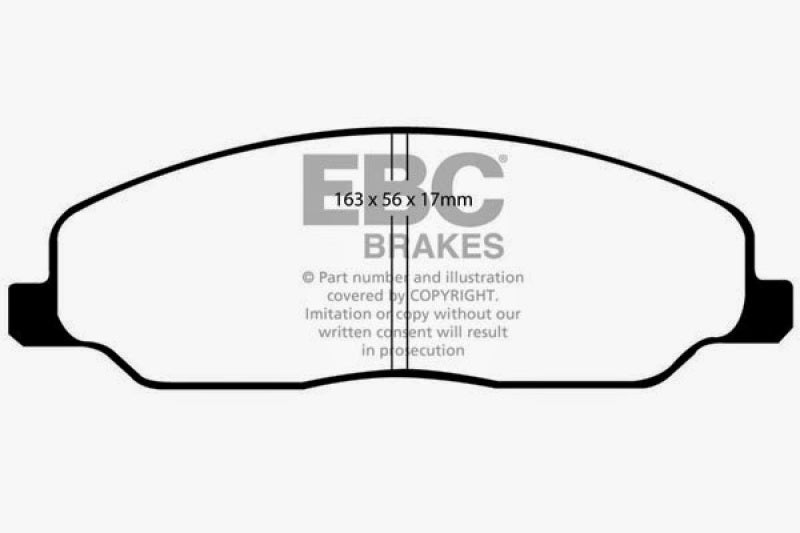 EBC 05-10 Ford Mustang 4.0 Bluestuff Front Brake Pads EBC Brake Pads - Racing AXOPROS