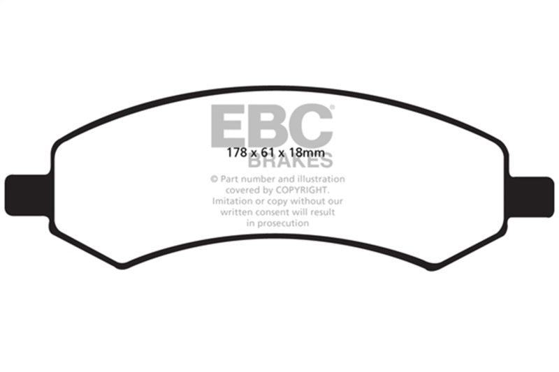 EBC 06-09 Chrysler Aspen 4.7 Extra Duty Front Brake Pads EBC Brake Pads - Performance AXOPROS
