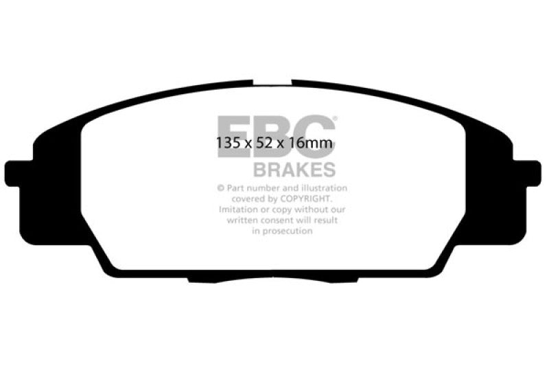 EBC 07-11 Acura CSX (Canada) 2.0 Type S Bluestuff Front Brake Pads EBC Brake Pads - Racing AXOPROS