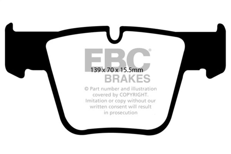 EBC 07-11 Mercedes-Benz CL63 AMG 6.2 Redstuff Front Brake Pads EBC Brake Pads - Performance AXOPROS