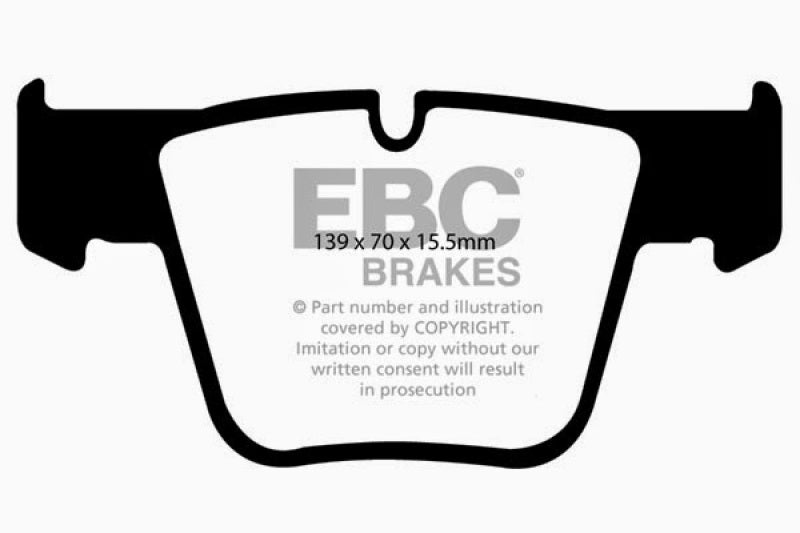 EBC 07-11 Mercedes-Benz CL63 AMG 6.2 Redstuff Front Brake Pads EBC Brake Pads - Performance AXOPROS