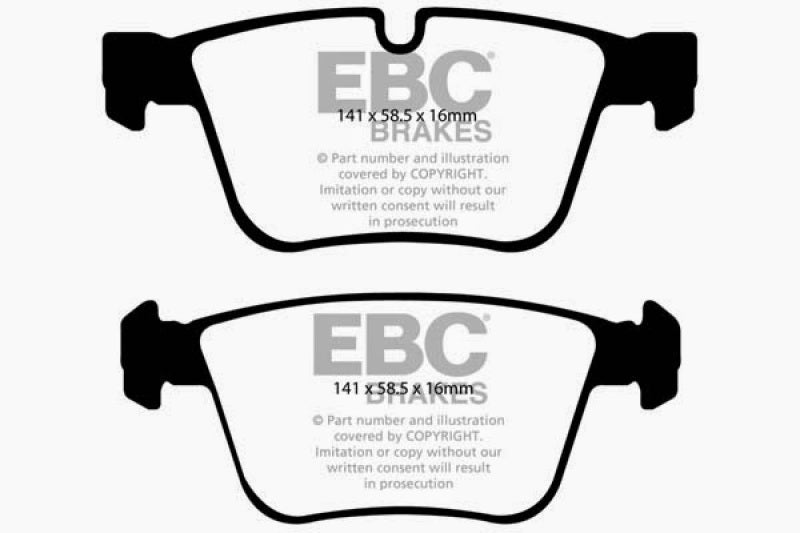 EBC 07-11 Mercedes-Benz CL63 AMG 6.2 Redstuff Rear Brake Pads EBC Brake Pads - Performance AXOPROS