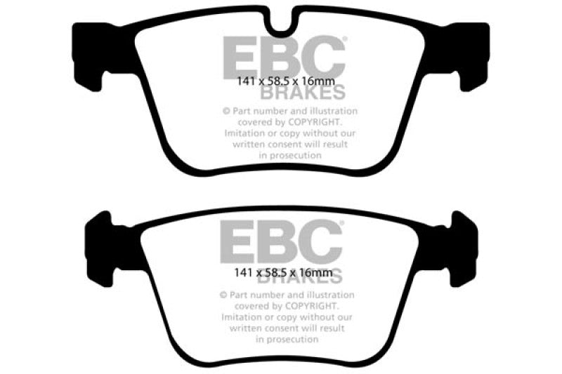 EBC 07-11 Mercedes-Benz CL63 AMG 6.2 Redstuff Rear Brake Pads EBC Brake Pads - Performance AXOPROS