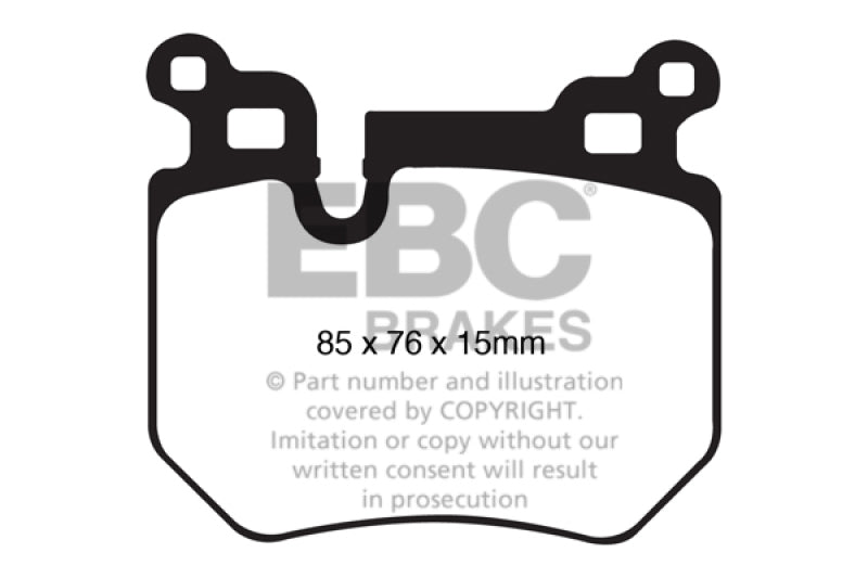 EBC 08-10 BMW 135 3.0 Twin Turbo Yellowstuff Rear Brake Pads EBC Brake Pads - Performance AXOPROS