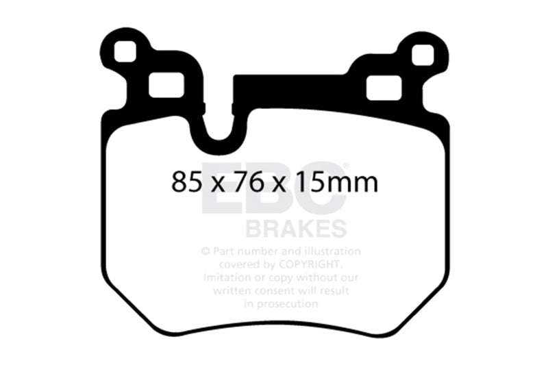 EBC 08-10 BMW 135 3.0 Twin Turbo Yellowstuff Rear Brake Pads EBC Brake Pads - Performance AXOPROS