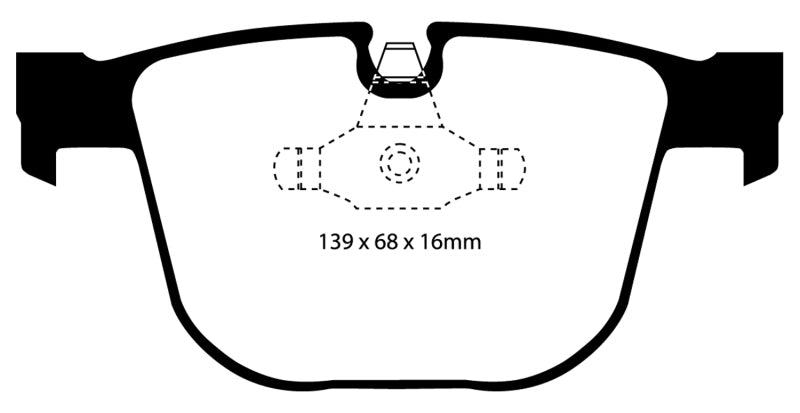 EBC 08-10 BMW M3 4.0 (E90) Bluestuff Rear Brake Pads EBC Brake Pads - Racing AXOPROS