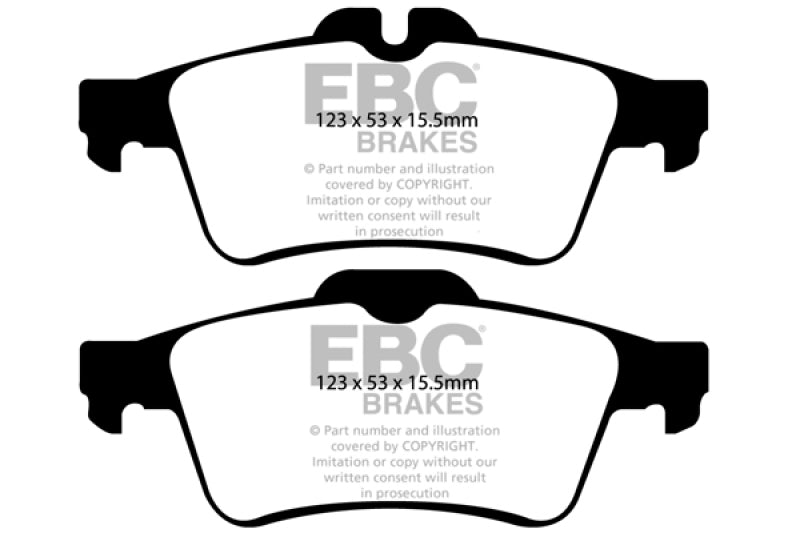 EBC 08-10 Chevrolet Cobalt 2.0 Turbo (SS) Greenstuff Rear Brake Pads EBC Brake Pads - Performance AXOPROS