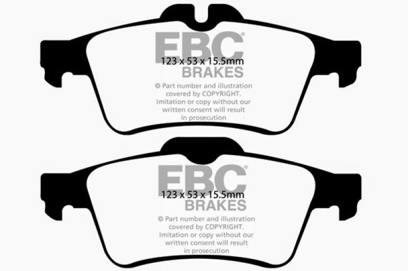 EBC 08-10 Chevrolet Cobalt 2.0 Turbo (SS) Greenstuff Rear Brake Pads EBC Brake Pads - Performance AXOPROS