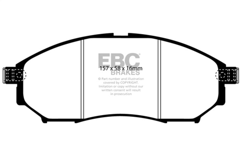 EBC 08-13 Infiniti EX35 3.5 Yellowstuff Front Brake Pads EBC Brake Pads - Performance AXOPROS