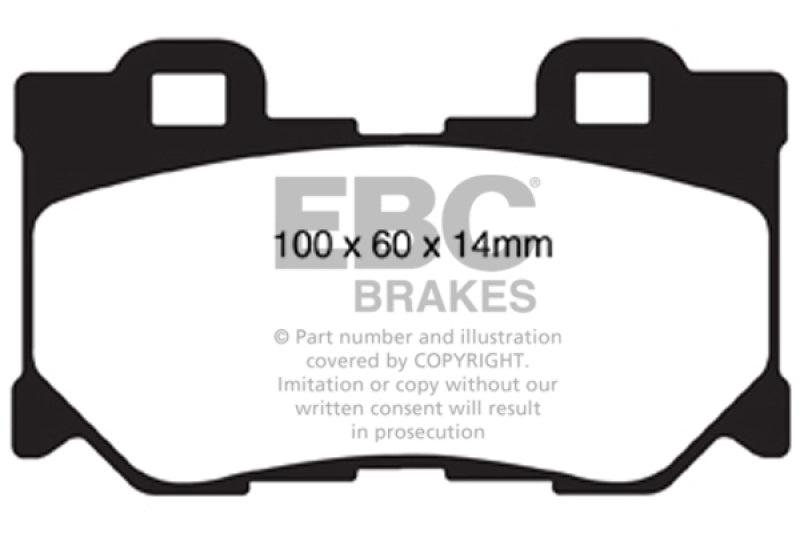 EBC 08-13 Infiniti FX50 5.0 Redstuff Rear Brake Pads EBC Brake Pads - Performance AXOPROS