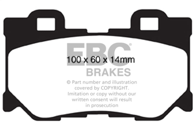 EBC 08-13 Infiniti FX50 5.0 Redstuff Rear Brake Pads EBC Brake Pads - Performance AXOPROS