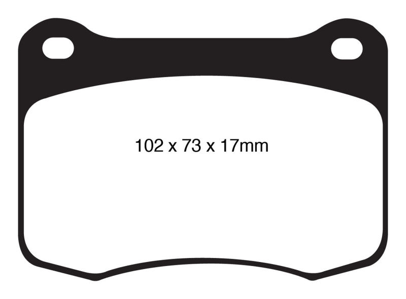 EBC 08+ Lexus IS-F 5.0 Yellowstuff Rear Brake Pads EBC Brake Pads - Performance AXOPROS