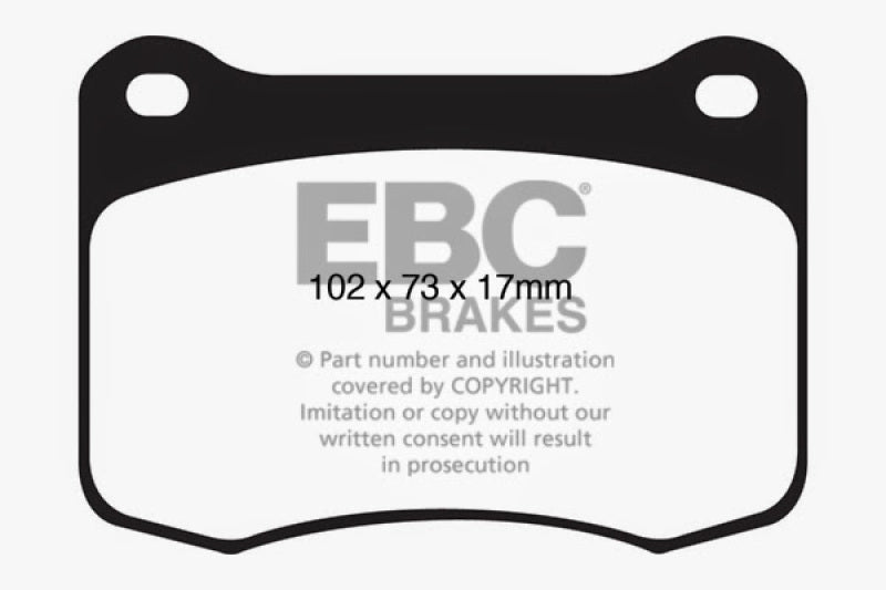 EBC 08+ Lexus IS-F 5.0 Yellowstuff Rear Brake Pads EBC Brake Pads - Performance AXOPROS