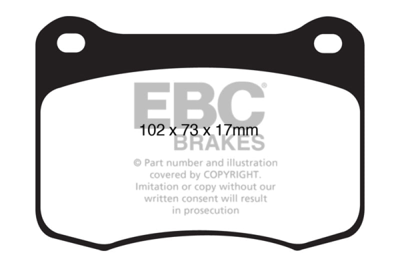EBC 08+ Lexus IS-F 5.0 Yellowstuff Rear Brake Pads EBC Brake Pads - Performance AXOPROS