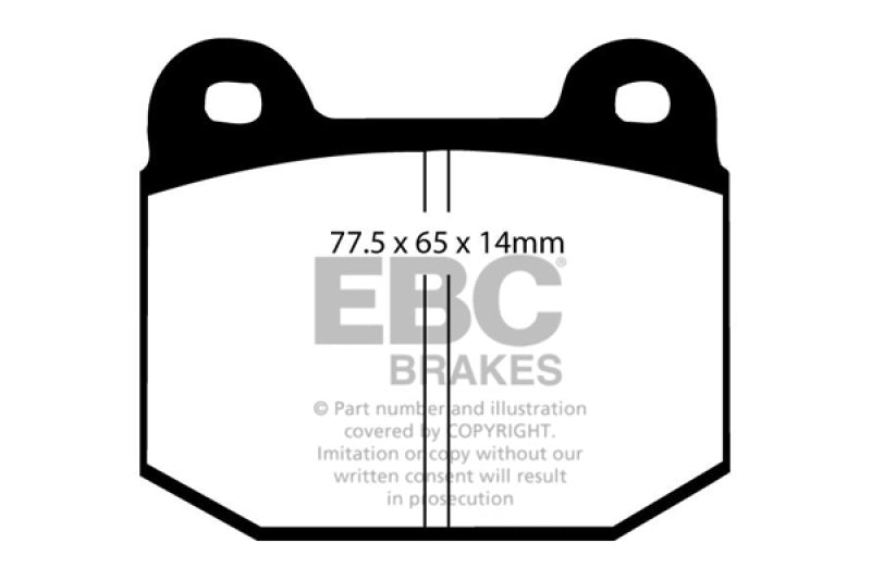EBC 08+ Lotus 2-Eleven 1.8 Supercharged Redstuff Front Brake Pads EBC Brake Pads - Performance AXOPROS