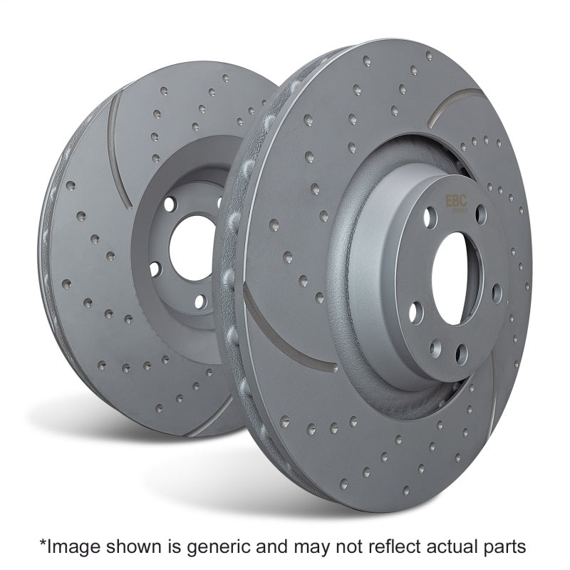 EBC 09-11 Audi A4 2.0 Turbo GD Sport Rear Rotors EBC Brake Rotors - Slot & Drilled AXOPROS