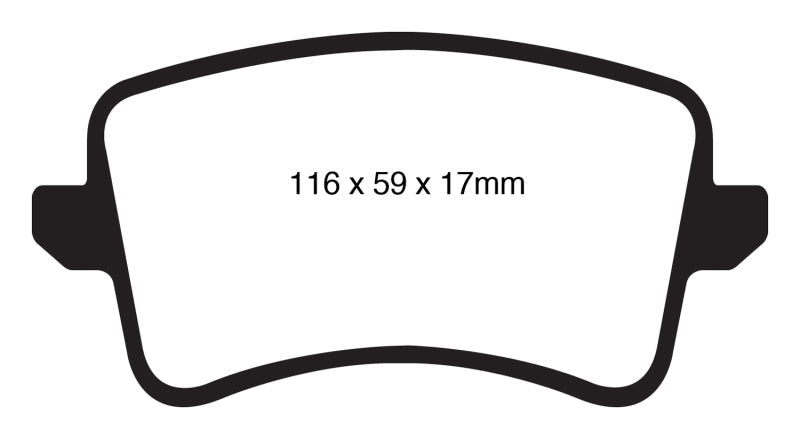 EBC 09-11 Audi A4 2.0 Turbo Greenstuff Rear Brake Pads EBC Brake Pads - Performance AXOPROS