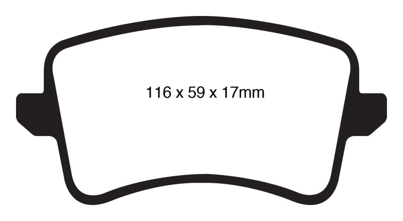 EBC 09-11 Audi A4 2.0 Turbo Greenstuff Rear Brake Pads EBC Brake Pads - Performance AXOPROS