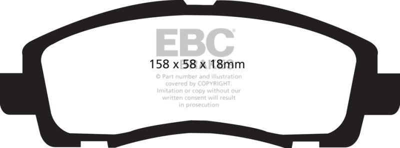 EBC 09-14 Acura TL 3.5 Yellowstuff Front Brake Pads EBC Brake Pads - Performance AXOPROS