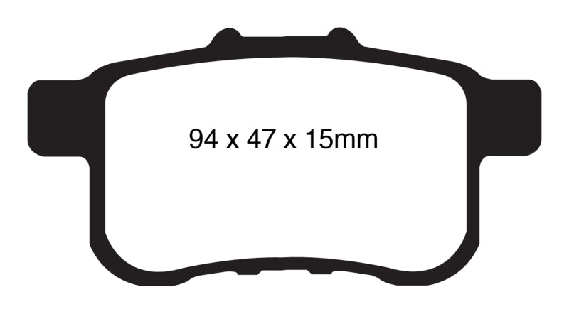 EBC 09-14 Acura TSX 2.4 Redstuff Rear Brake Pads EBC Brake Pads - Performance AXOPROS